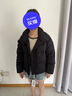 坦博爾秋冬新款羽絨服女短款立領(lǐng)小個子顯瘦面包服TBF530328T 黑色 S (160) 曬單實拍圖