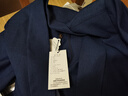 皮爾卡丹（pierre cardin） 薄款西裝外套女夏季正裝時(shí)尚氣質(zhì)職業(yè)裝女士高端小西服套裝工裝 藍(lán)色(中袖西裝+褲子) M 曬單實(shí)拍圖