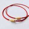 蕭柏米恩本命年紅繩鋼扣手鏈男女鋼絲線(xiàn)手繩手串替換繩可穿轉運珠飾品diy 2.0mm紅色繩17cm 曬單實(shí)拍圖