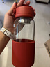 北鼎（Buydeem）泡茶隨手杯 茶水分離水杯大容量玻璃杯高顏值茶杯便攜辦公禮物 【錦鯉紅】暢快飲|茶水分離630ml 曬單實拍圖