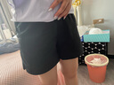 浪莎高腰運(yùn)動短褲女夏季三分開叉冰絲短褲薄款寬松闊腿女褲 曬單實(shí)拍圖