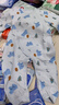 童泰嬰兒連體衣秋冬寶寶衣服家居內(nèi)衣偏開長(zhǎng)袖夾棉哈衣爬服 藍(lán)色 73cm 曬單實(shí)拍圖