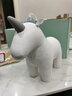 臺灣Zuny獨角獸純手工皮質(zhì)動(dòng)物擺件玩偶家居裝飾現貨黑白情人節禮物送女友生日結婚賀禮 獨角獸 門(mén)檔 白 曬單實(shí)拍圖