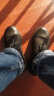 零度Zero男士皮鞋春季新品时尚宽脚大头鞋商务办公休闲工装鞋子 黑色 39 偏大一码 实拍图