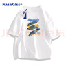 NASA GISS官方潮牌t恤男夏季休閑日系潮流時(shí)尚印花百搭男士短袖 白色 XL  曬單實(shí)拍圖