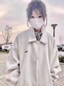 月半晴（YUEBANQING）翻領(lǐng)棒球服外套女裝2025秋季小個(gè)子美式復(fù)古休閑夾克時(shí)尚顯瘦上衣 圖片色 春秋款 M 曬單實(shí)拍圖