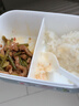 貝柚飯盒微波爐飯盒可微波便當盒餐盒pp塑料分隔大容量便攜分格微波爐 【藍色】 加厚款 1350ml 曬單實拍圖