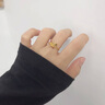 中國(guó)黃金（CHINA GOLD）蝴蝶黃金戒指女足金活口戒手飾七夕情人節(jié)禮物送女友老婆 煙雨蝶戒指 曬單實(shí)拍圖