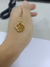 VIGG黃金項鏈女士999足金福牌吊墜生日情人節禮物送女友老婆媽媽首飾 999足金吊墜+S925鏈（精美禮盒） 曬單實(shí)拍圖