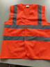 艾沃沐戶(hù)外工作建筑工地反光衣建筑園林施工環(huán)衛交通印字反光馬甲標準款熒光橙XL 曬單實(shí)拍圖