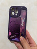 富界【迪士尼授權】蘋果系列手機殼iPhone15Promax卡通14plus防摔17Air腕帶16支架12小羊皮13 小胖妞紫色腕帶款【X1801迪士尼】 iPhone 13 Pro 曬單實拍圖