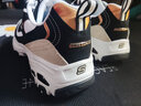 斯凱奇（Skechers）黑白熊貓鞋情侶鞋復古校園休閑鞋男女運動(dòng)老爹鞋 男款/黑色/金色/666114-BKGD 41.5 曬單實(shí)拍圖