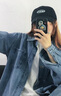 YOMC疊穿襯衣牛仔外套女韓版寬松2025春秋新款薄款正肩小個(gè)子搭配襯衣 中深藍(lán)色 M 【建議95斤-110斤】 曬單實(shí)拍圖