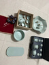 小牡丹杯汝窯冰裂釉美到家手工陶瓷茶杯可開片品茗杯茶具套裝 天青色 曬單實拍圖