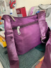途尊（kingtrip）帆布包女2021新款牛津布单肩斜挎包中老年大容量生意包女士妈妈包 小号紫色 实拍图
