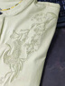 羅蒙（ROMON）國風(fēng)刺繡冰爽立領(lǐng)短袖t恤男士中青年夏季休閑Polo 衫修身半截袖男 綠色 XL 【130-145斤】 曬單實(shí)拍圖