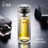希諾（HEENOOR）雙層玻璃杯耐熱商務(wù)辦公杯子 男女過(guò)濾茶水杯 XN-9607 410ml 曬單實(shí)拍圖