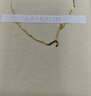 L.Bardeen18K黃金字母項鏈彩金輕奢小眾頸鏈鎖骨鏈送女友圣誕禮物情人節 18k J字母 曬單實(shí)拍圖