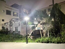 喜蘭達(dá)市電路燈照明燈戶外庭院燈220V一體高桿燈家用別墅小區(qū)公園景觀燈 100W市電飛碟路燈+2.5米桿 曬單實(shí)拍圖
