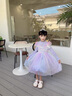 好莉婭女童連衣裙兒童冰雪奇緣愛(ài)莎公主裙春秋新款女童長(cháng)袖加絨連衣裙女孩蓬蓬紗裙 紫色不加絨 838 130(建議身高125左右) 曬單實(shí)拍圖
