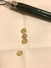 彩荷6A級巴西金發(fā)晶散珠 鈦晶圓珠飾品佛珠多寶配珠 4A級絲少 直徑8mm一顆 曬單實(shí)拍圖