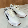 彪馬（PUMA）復古跑鞋緩震輕便慢跑鞋男女冬休閑鞋RUNTAMED401605 米白色-黑色-03 41 曬單實(shí)拍圖