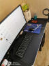 酷元素（KUYUANSU） 鼠标垫定制写字电脑办公书桌垫布超大号鼠标垫皮革大班台桌面防水工作铺垫子 90cmx45cm黑色 实拍图