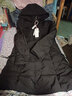 啄木鳥(niǎo)羽絨服女中長(cháng)款2026冬季新款加厚保暖白鴨絨冬裝時(shí)尚大毛領(lǐng)外套 黑色(真貉子毛領(lǐng))CRM7717 L 111-120斤 曬單實(shí)拍圖