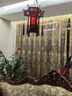 中式實木六角宮燈陽臺紅燈籠吊燈寺廟祠堂中國風(fēng)仿古建筑門頭戶外 紅福39* 39cm送LED光源 曬單實拍圖