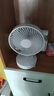 卡西道夫小風(fēng)扇電風(fēng)扇小型臺式風(fēng)扇家用桌面usb搖頭扇床頭可插電可充電式便攜定時靜享清涼 8寸搖頭扇（可蓄電7200續(xù)航） 【贈 Type-C數(shù)據(jù)線】 曬單實拍圖