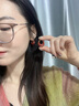 伊黛兒法式復古紅色耳扣女銀耳釘高級感耳環(huán)2025新款氣質(zhì)耳飾生日禮物 紅色耳扣E3228 曬單實拍圖
