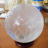晶蕊世家天然白水晶球擺件原石打磨二氧化硅原石打磨居家裝飾送禮玄關(guān)擺件 精選直徑16厘米 曬單實(shí)拍圖