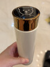 希諾（HEENOOR）女士保溫杯304不銹鋼高顏攜車(chē)載杯子防漏兒童茶水杯教師節送禮物 芋艿白-【容量適中】-5801- 410ml 曬單實(shí)拍圖