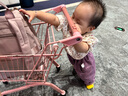 班喜迪女童套裝秋裝2025新款洋氣寶寶襯衫馬甲小童褲子春秋季兒童三件套 淺紫色 （碎花帶包款） 80 曬單實(shí)拍圖