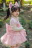 G.DUCKKIDS童裝洛麗塔公主裙女童連衣裙秋冬季兒童套裝裙子玲娜貝兒生日禮服 套裝裙子【裙子+毛衣】 90 尺碼1~2歲【 80-90cm】 曬單實(shí)拍圖