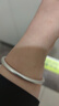 老銀匠s999足銀古法銀手鐲女生素圈手鐲年輕款情人節(jié)禮物送女朋友銀鐲子 55圈口 999足銀30g/含證書 曬單實(shí)拍圖