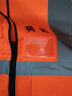 卓防反光背心反光衣建筑施工地警示交通马甲工作服安全服定制logo印字 荧光橙（带口袋） 实拍图