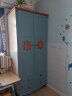 优漫佳 地中海儿童衣柜衣柜实木两门组装 二门衣柜 仿古蓝 实拍图