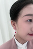 KASIYU 2024新款幸運四葉草耳環(huán)女滿鉆耳鉤耳墜仿瑪瑙氣質(zhì)耳飾夏季 E-964 四葉草銀色紅石 曬單實拍圖