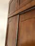 麦娅月实木衣柜 中式现代简约推拉门 经济型大衣橱 家用卧室储物柜家具 两门衣柜+顶柜 晒单实拍图