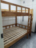 澤慕上下床上下鋪床成人實(shí)木高低床雙層床學(xué)生宿舍 進(jìn)口橡膠木 升級直梯款【1.8厘米滿(mǎn)鋪床板】 上鋪135厘米*下鋪135厘米 曬單實(shí)拍圖