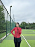 徽格兒長(cháng)袖專(zhuān)業(yè)戶(hù)外休閑運動(dòng)外套女秋冬款瑜伽服拉鏈開(kāi)衫網(wǎng)紅速干健身衣 紅色外套 2XL 曬單實(shí)拍圖