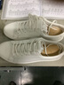 玩累了的孩子小小玩系列 牛皮休閑燙金數字低幫系帶小白鞋子男女情侶款 白色+V底男碼（皮鞋碼） 42 曬單實(shí)拍圖