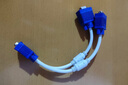 bejoy VGA一分二連接線屏器分配線分頻線 一拖二電腦顯示器線 VGA公轉(zhuǎn)2母 白色 曬單實(shí)拍圖