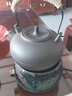容山堂粗陶提梁煮茶壺電陶爐家用陶瓷大號泡茶燒水壺自動(dòng)上水茶爐 粗陶提梁壺-黑壺炮口 曬單實(shí)拍圖