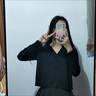 矜持范2025新款春秋針織衫女韓版短款V領(lǐng)內(nèi)搭長袖薄款毛衣外套外搭 黑色 S 曬單實(shí)拍圖