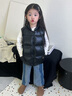 高梵黑金兒童鵝絨服4.0童裝羽絨服官方旗艦短款小童寶寶抗菌鵝絨馬甲 黑色 110 曬單實拍圖