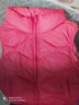鴨鴨（YAYA）兒童羽絨馬甲男女童背心秋冬季中大童裝輕薄青少年學(xué)生外套WJ 桃紅色 170 曬單實(shí)拍圖