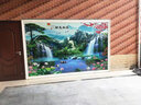 古凡瓷磚背景戶外竹報(bào)平安巖板山水畫(huà)農(nóng)村別墅庭院迎門(mén)墻流水生財(cái)定制 款式一 瓷磚/二代高溫微晶/1平方米 曬單實(shí)拍圖
