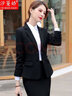 汐蔓嬌小西裝外套女職業(yè)裝女裝套裝面試正裝春秋季西服女士氣質(zhì)商務工裝 有蓋西裝+白襯衫+褲子 M 碼（重90-100） 曬單實拍圖